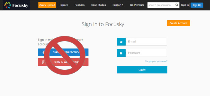 login Focusky