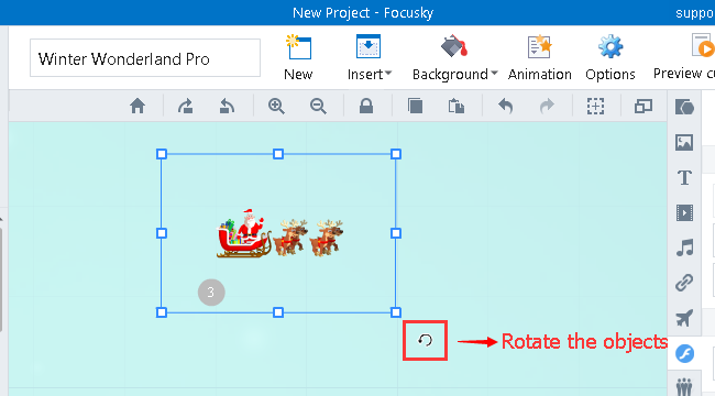 rotate presentation